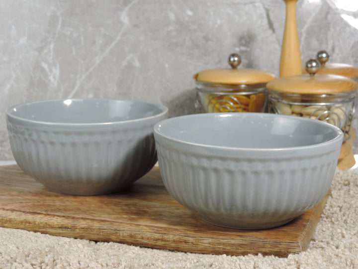 Dinnerware Collection Grey - Bowl  - Ceramic - 12*6 CM