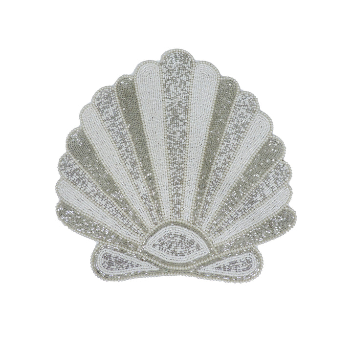 Shell Embroidered Placemat / 35*35cm / Set of 2 / White