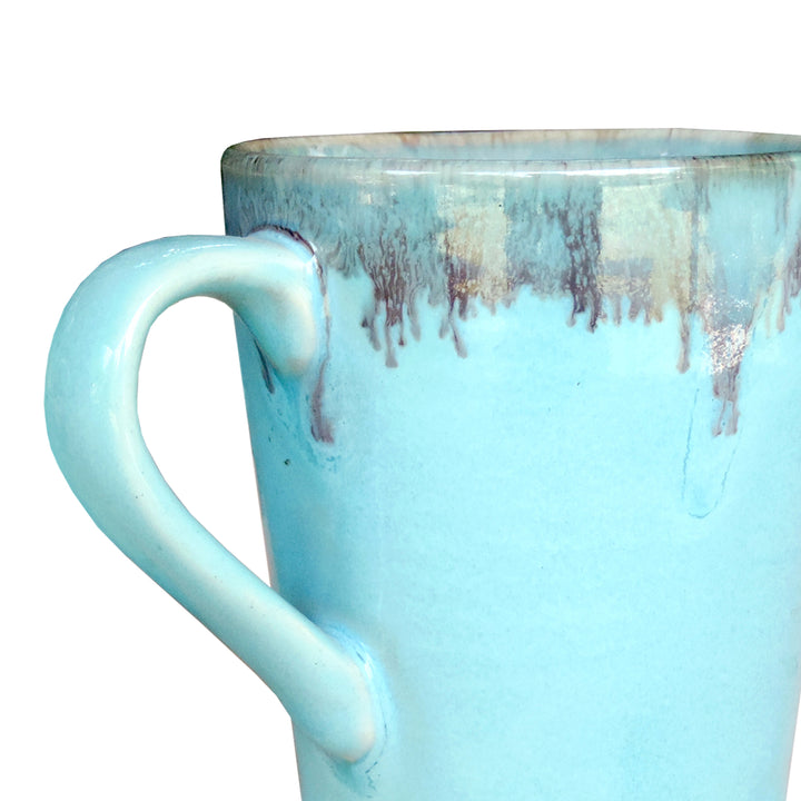 Mugs Set of 2 || Ceramic Mugs || Tea Mugs || Coffee Mugs || Microwave Safe || Green || 5"x4" Inch