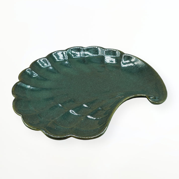 Teal Platters Set of 2 - Ceramic Platter Plates for Snacks & Starter Serving Platter Set for Home, Meeting, Office & Restaurants.- 11"x4"x1" Inch