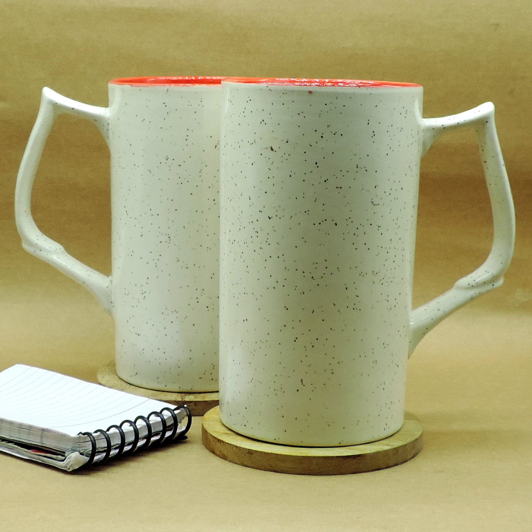 Dinnerware Collection Cream Mugs Set of 2 - 13x9x15 cm