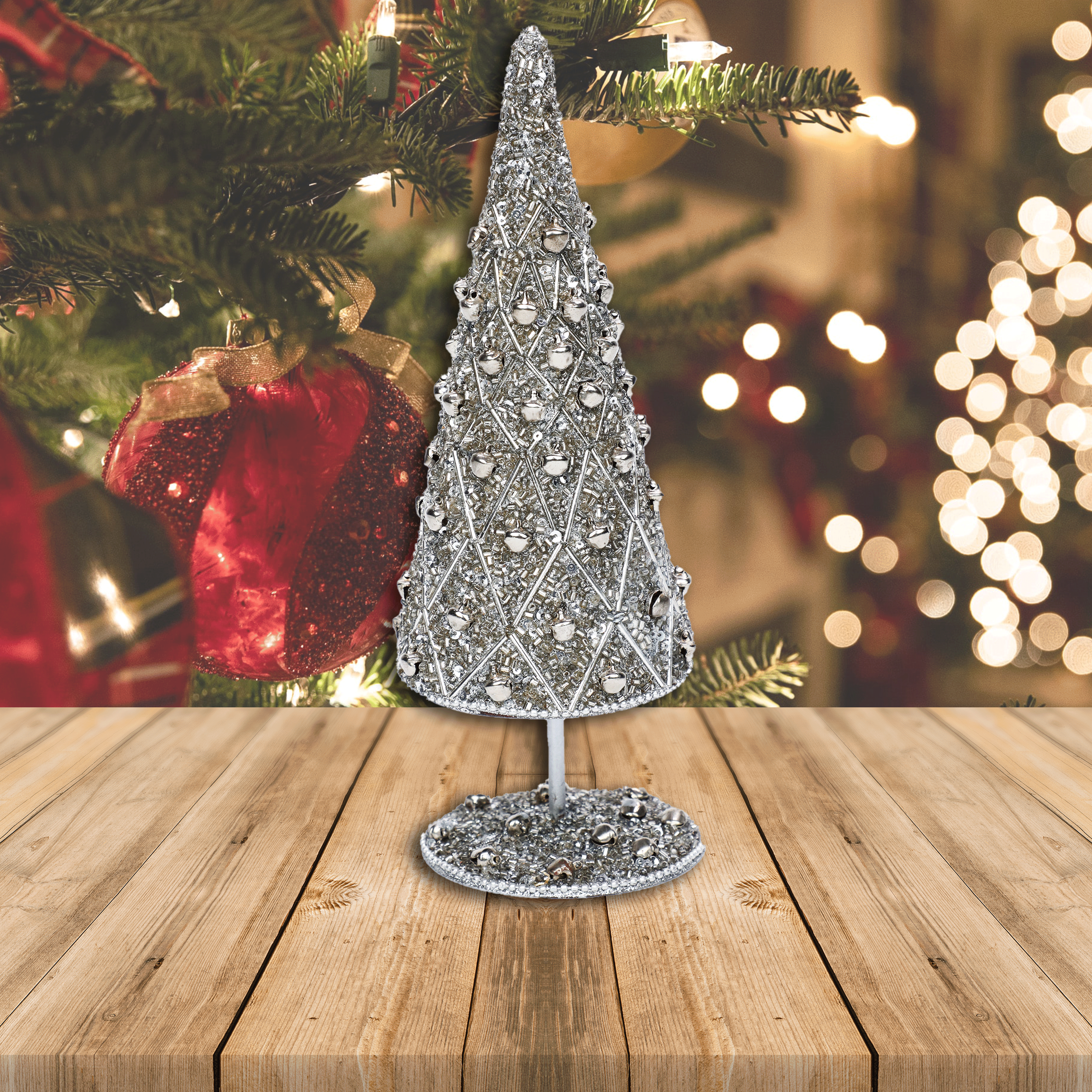 Ciao Bella Christmas Tree/Silver/3.5"x3.5"x9"/Set of 1