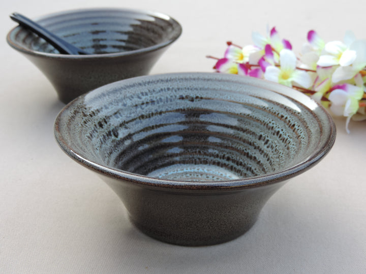 Dinnerware Collection - Ramen Bowl Set of 2 - Olive Green - Ceramic