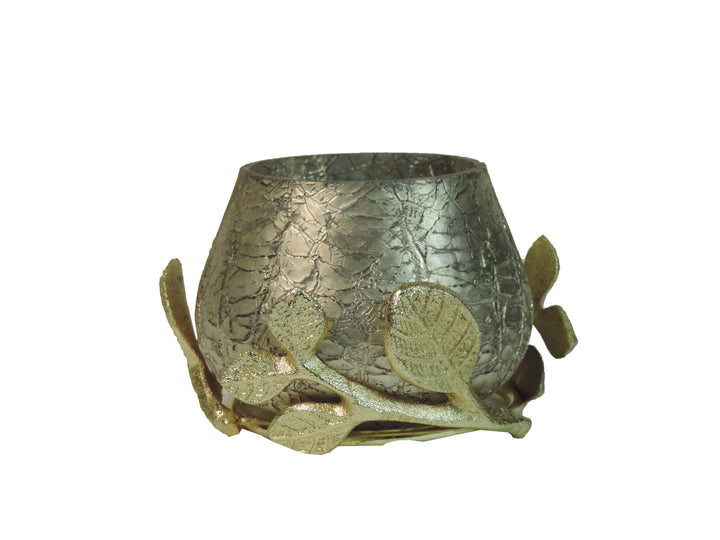 Ainaa Collection - Set of 2 Glass Votive - Silver