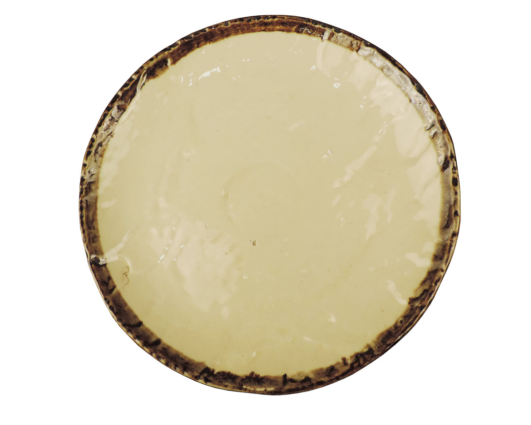 Dinnerware Collection Cream & Gold Quarter Plate Set of 4 - 18 CM Round