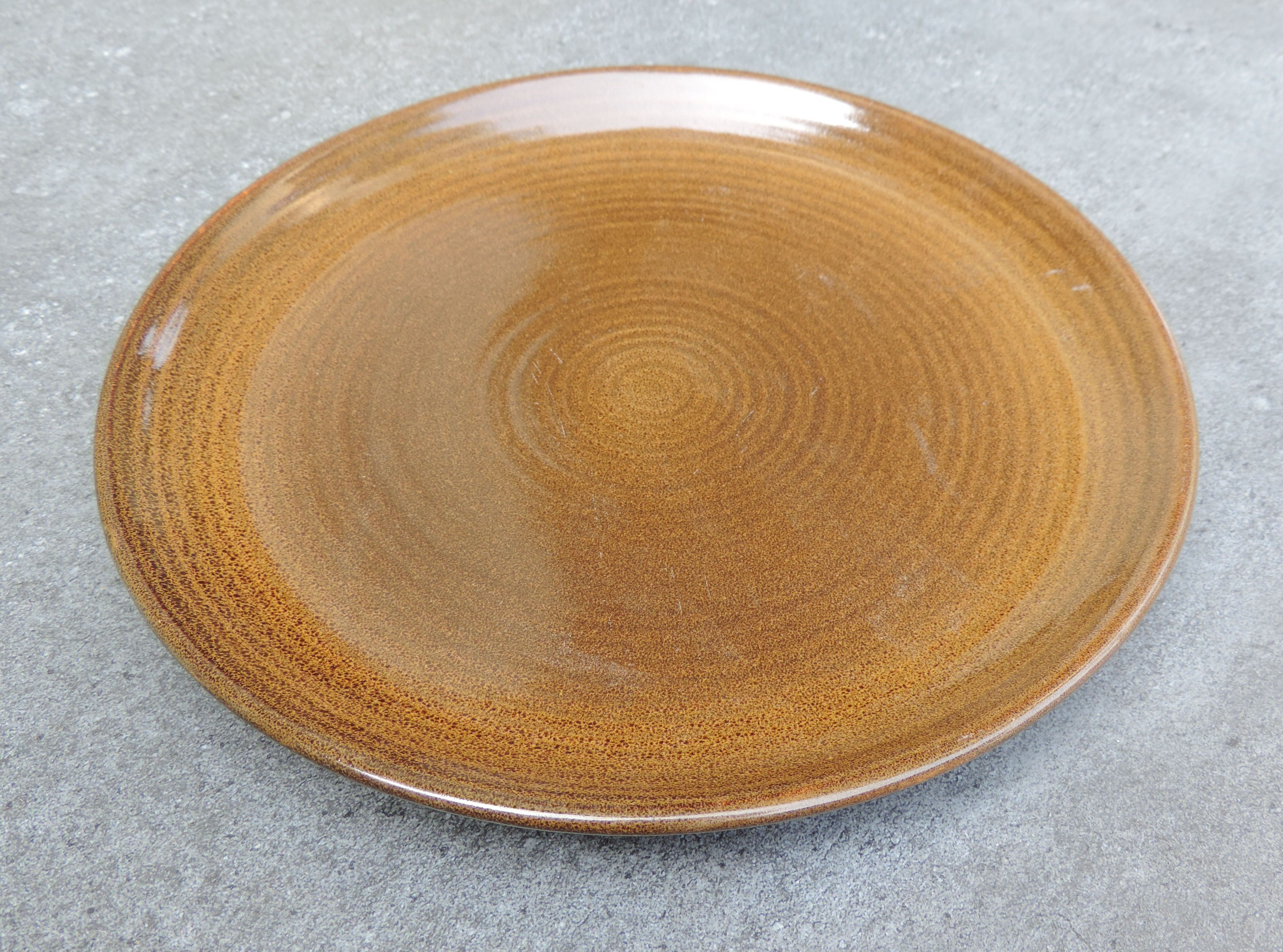 Dinnerware Collection Plates Drab Brown Set of 4 - 10 Inches