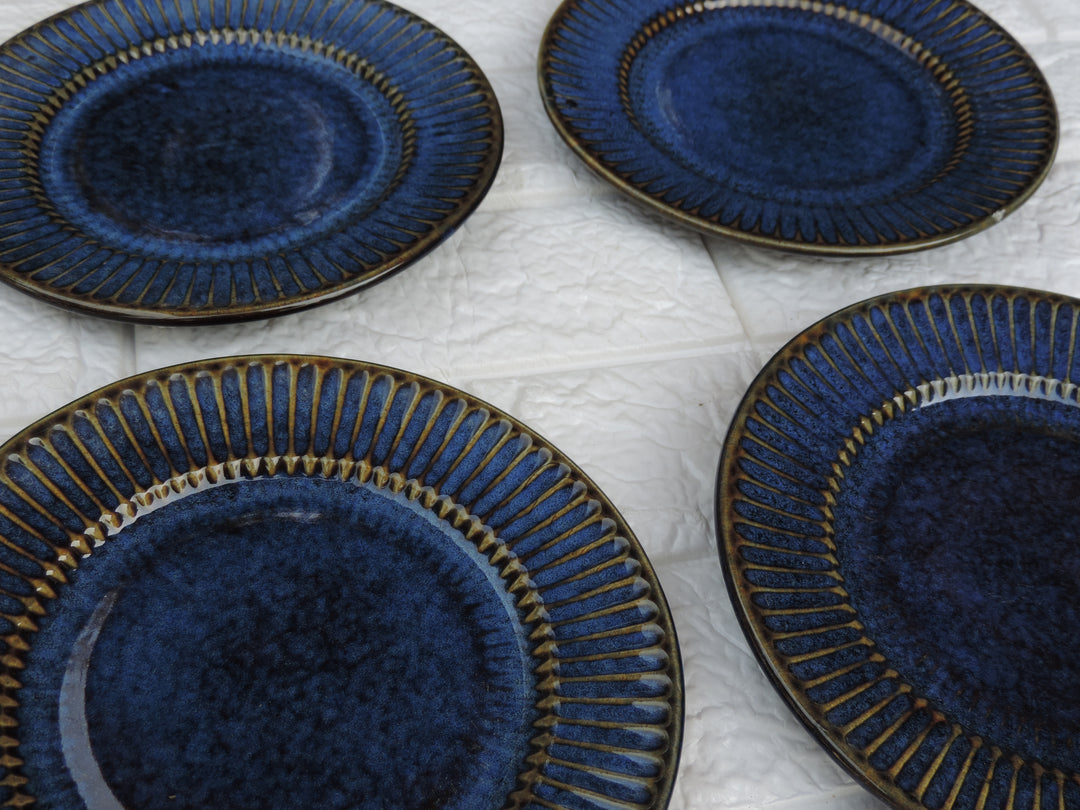 Dinnerware Collection Blue Quarter Plate Set of 4 - 19 CM Round