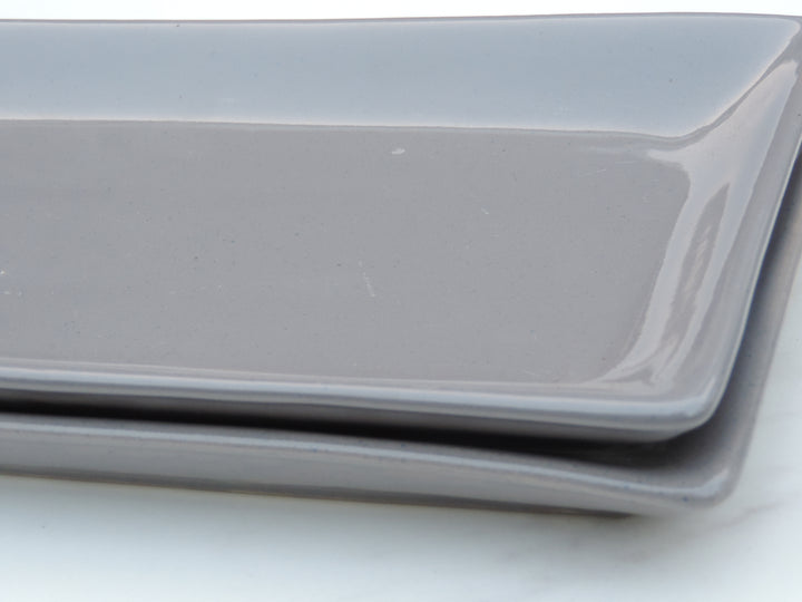 Trunkin’ Platters Set of 2 - Koala gray- Ceramic - 12"*6"