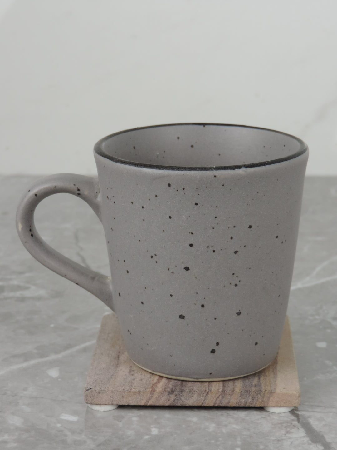 Dinnerware Collection Grey Mugs Set of 2 - 9x10 cm