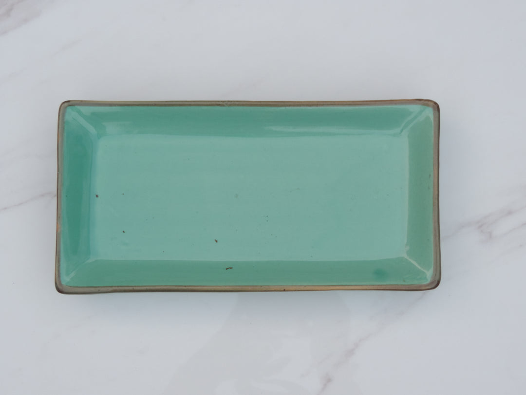 Trunkin’ Platters Set of 2 - Aqua - Ceramic - 12" * 6"