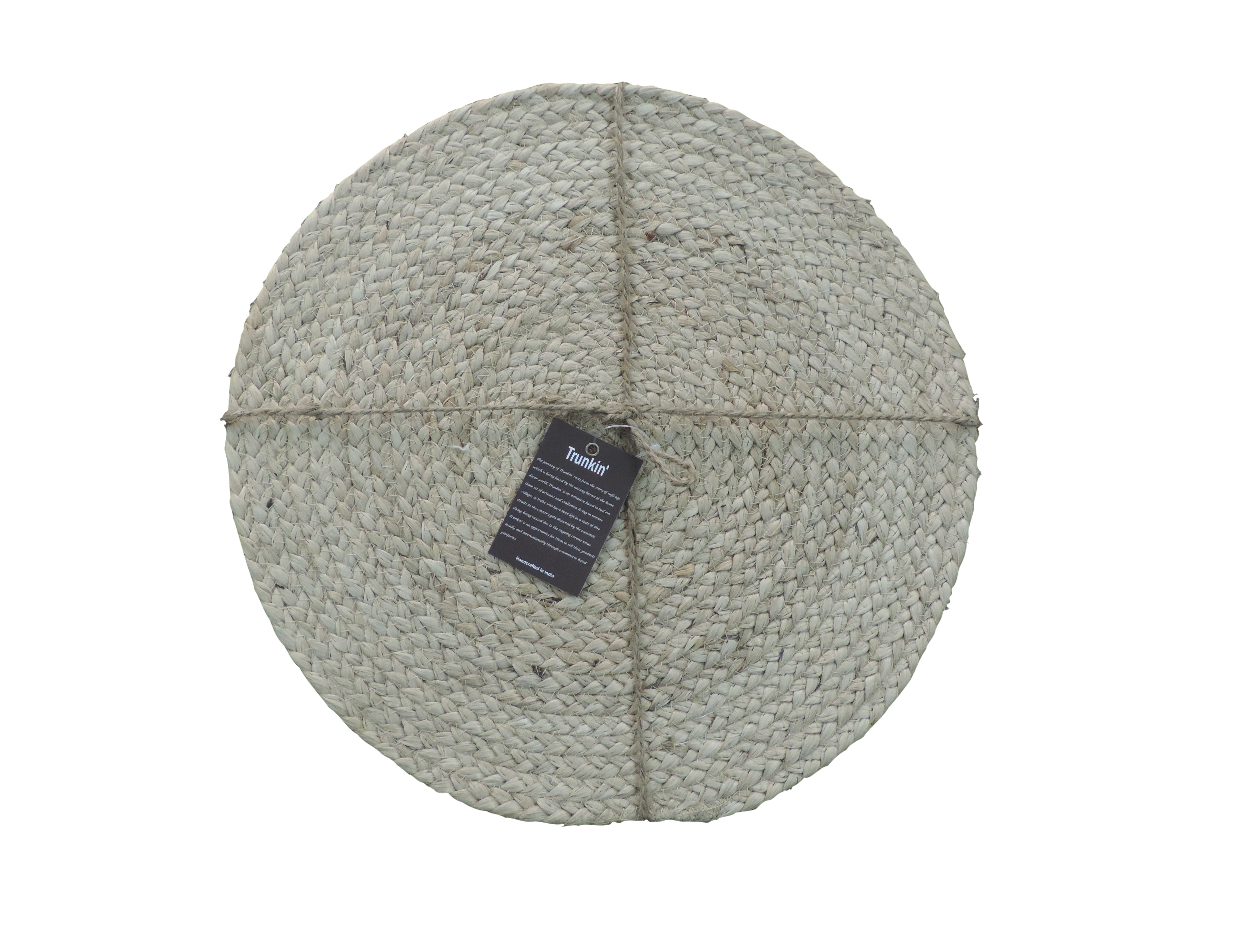 Jute Placemats, Chargers / Set of 2 / 15 in. Round/ Natural