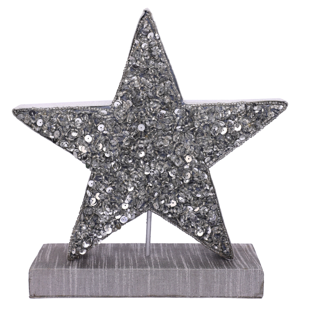 UR A Star Wood Sculpture / Silver / 8.1"x10' / Set of 1 - trunkin.in